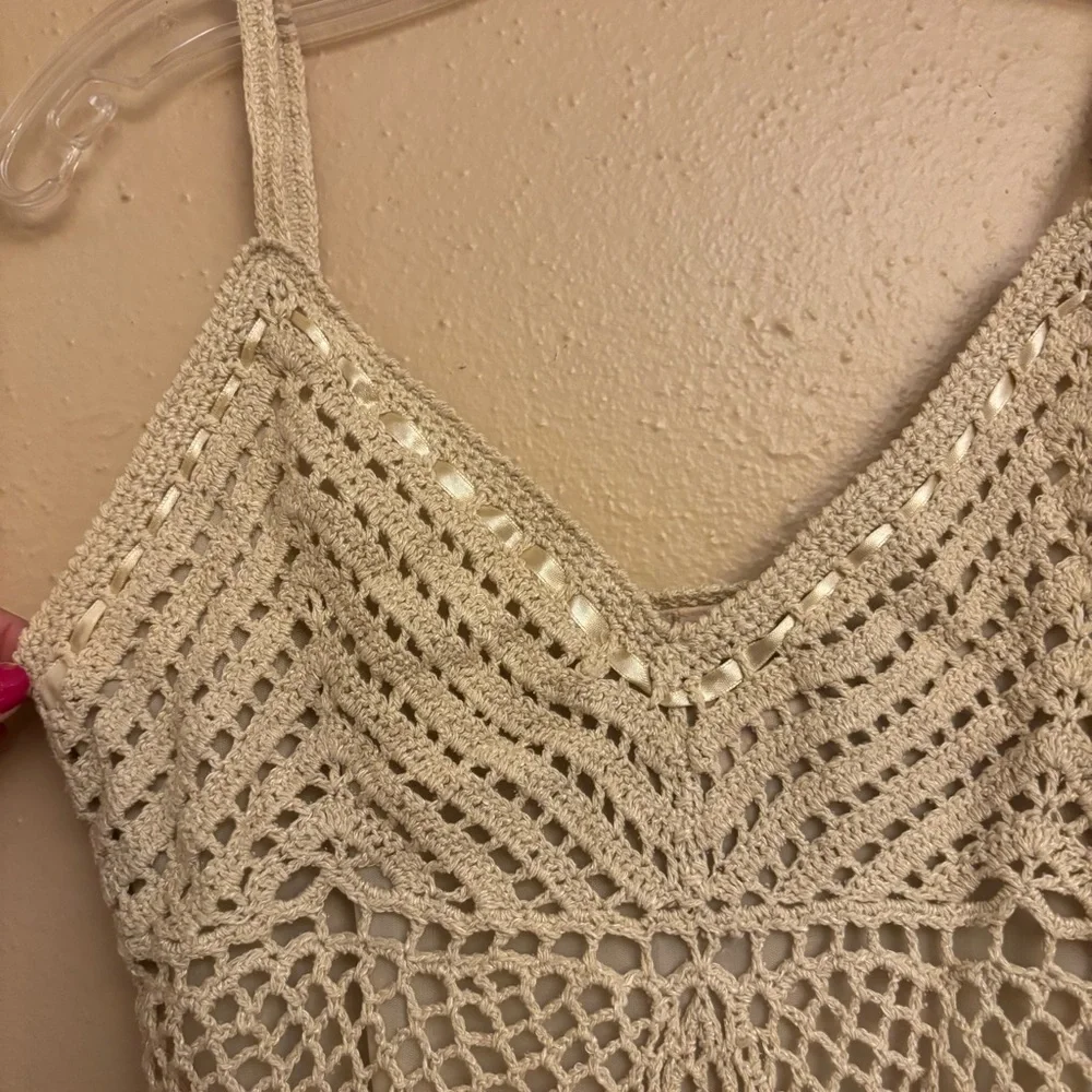 Faded Glory Crochet Cami - Picture 5 of 11